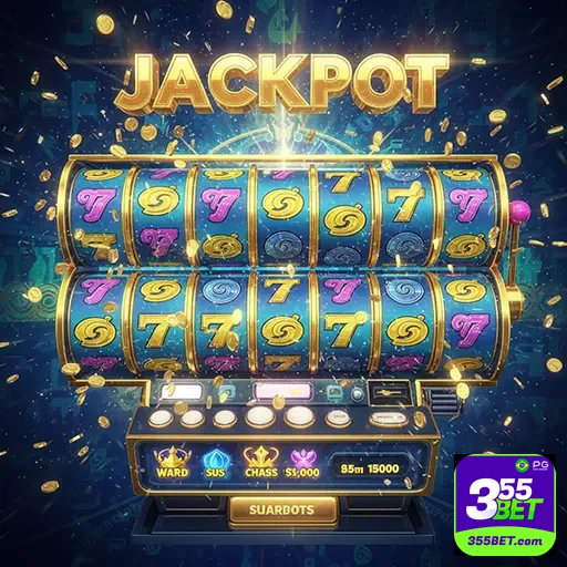 Imagem promocional de caça-níqueis no site 355bet, destacando jogos de slots emocionantes e confiáveis